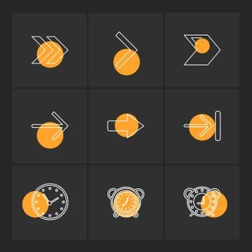 Arrows , directions , pointer , arrow , eps icons set vector Illustrazione stock