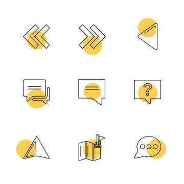 Arrows , directions , pointer , arrow , eps icons set vector Stock Illustration