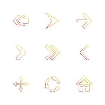 Arrows , directions , pointer , arrow , eps icons set vector イラスト素材