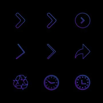 Arrows , directions , pointer , arrow , eps icons set vector Illustrazione stock