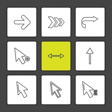 Arrows , directions , pointer , arrow , eps icons set vector イラスト素材