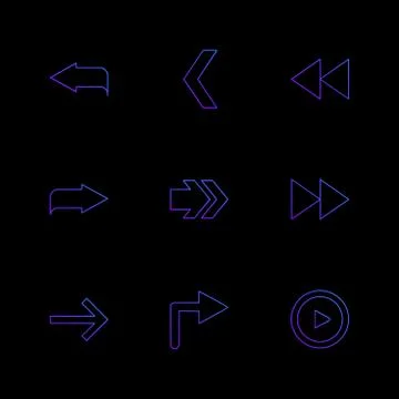 Arrows , directions , pointer , arrow , eps icons set vector Stock Illustration