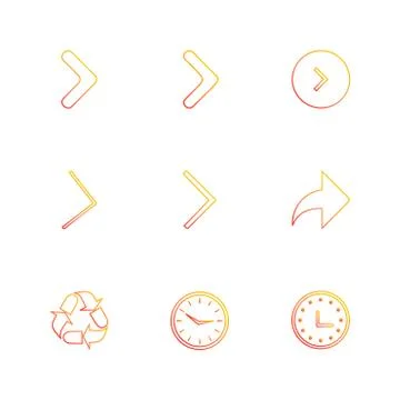Arrows , directions , pointer , arrow , eps icons set vector イラスト素材