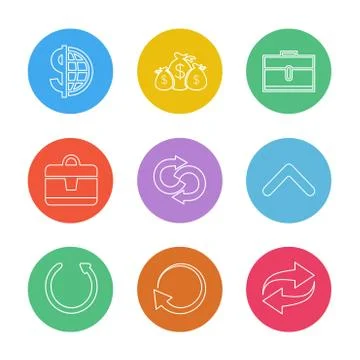 Arrows , directions , pointer , arrow , user interface , pointer , eps icons  Stock Illustration