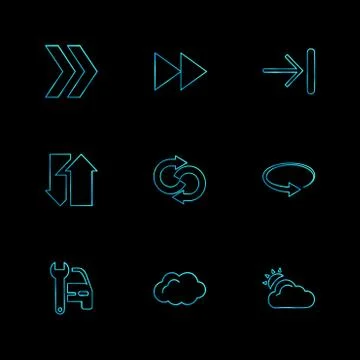 Arrows , directions , pointer , arrow , user interface , arrow , eps icons se Stock Illustration