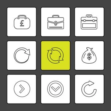 Arrows , directions , pointer , arrow , user interface , pointer , eps icons  Stock Illustration