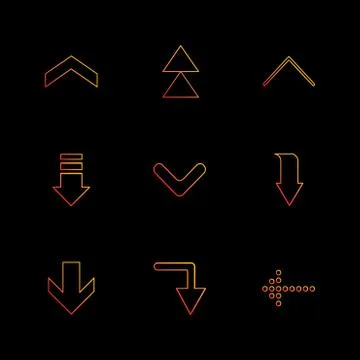 Arrows , directions , pointer , arrow , user interface , pointer , eps icons  스톡 일러스트
