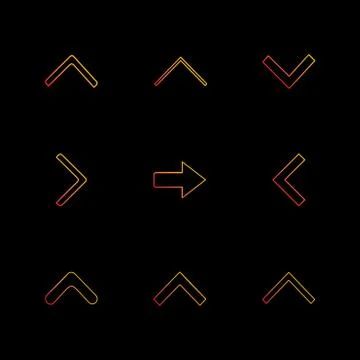 Arrows , directions , pointer , arrow , user interface , pointer , eps icons  Illustrazione stock