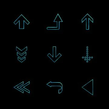 Arrows , directions , pointer , arrow , user interface , pointer , eps icons  Stockillustratie