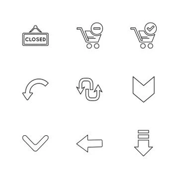 Arrows , directions , pointer , arrow , user interface , arrow , eps icons se 스톡 일러스트