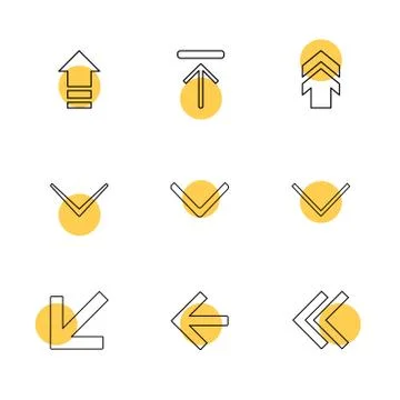 Arrows , directions , pointer , arrow , user interface , pointer , eps icons  스톡 일러스트