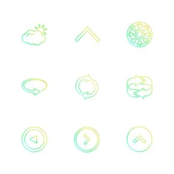 Arrows , directions , pointer , arrow , user interface , pointer , eps icons  Stockillustratie