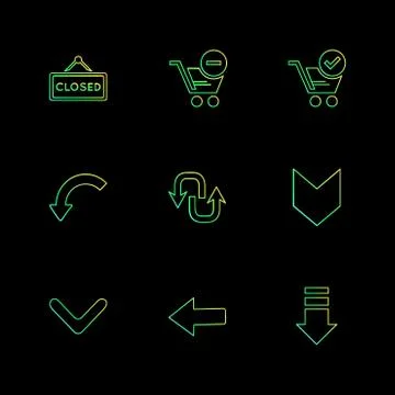 Arrows , directions , pointer , arrow , user interface , arrow , eps icons se Illustrazione stock