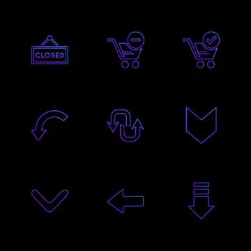 Arrows , directions , pointer , arrow , user interface , arrow , eps icons se Stock Illustration
