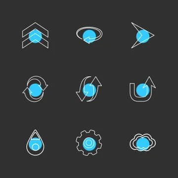 Arrows , directions , pointer , arrow , user interface , arrow , eps icons se Stock Illustration