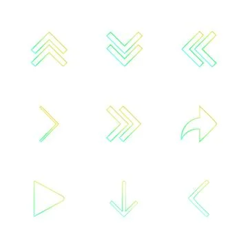 Arrows , directions , pointer , arrow , user interface , pointer , eps icons  Stockillustratie