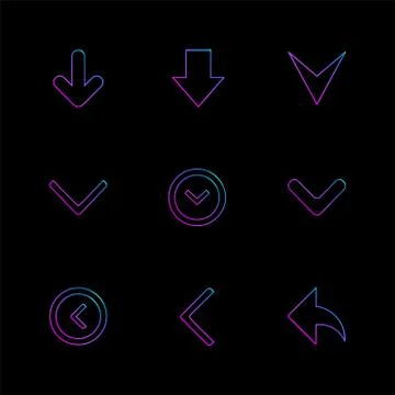 Arrows , directions , pointer , arrow , user interface , pointer , eps icons  Stockillustratie