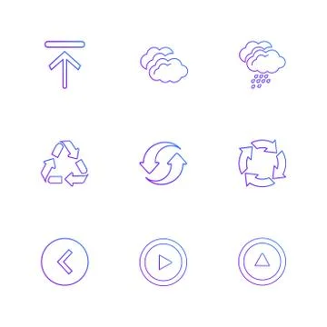 Arrows , directions , pointer , arrow , user interface , pointer , eps icons  Stock Illustration
