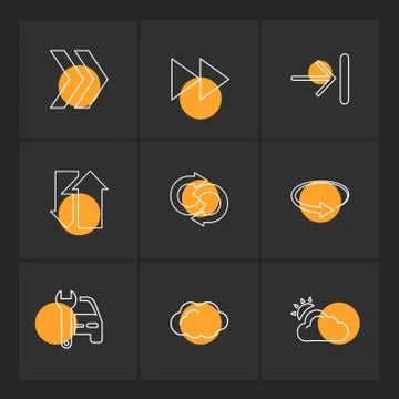 Arrows , directions , pointer , arrow , user interface , arrow , eps icons se Stock Illustration