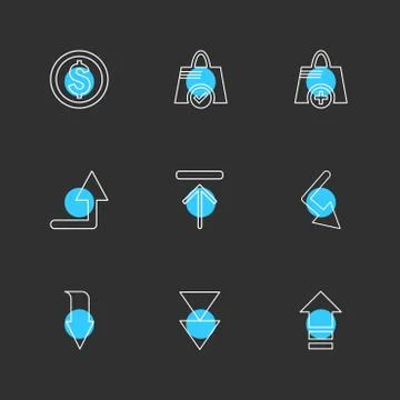 Arrows , directions , pointer , arrow , user interface , arrow , eps icons se Stockillustratie