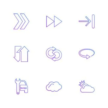 Arrows , directions , pointer , arrow , user interface , arrow , eps icons se Stock Illustration
