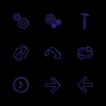 Arrows , directions , pointer , arrow , user interface , pointer , eps icons  Stock Illustration