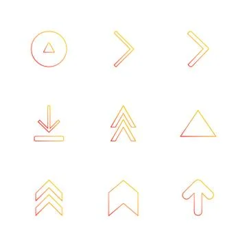 Arrows , directions , pointer , arrow , user interface , pointer , eps icons  스톡 일러스트