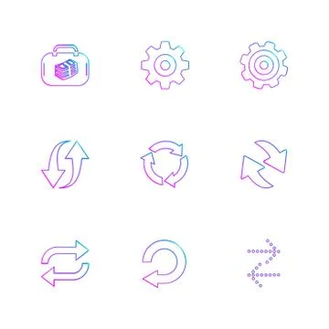 Arrows , directions , pointer , arrow , user interface , pointer , eps icons  Stock Illustration