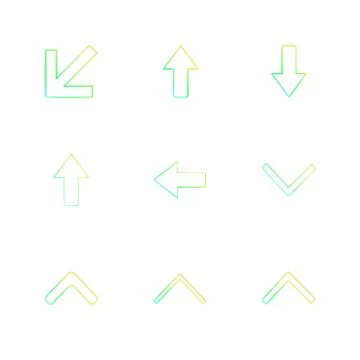 Arrows , directions , pointer , arrow , user interface , pointer , eps icons  Stock Illustration