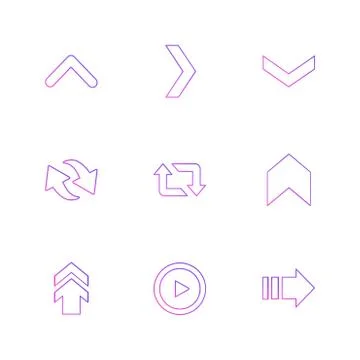 Arrows , directions , pointer , arrow , user interface , arrow , eps icons se Stock Illustration