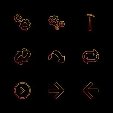 Arrows , directions , pointer , arrow , user interface , pointer , eps icons  Illustrazione stock
