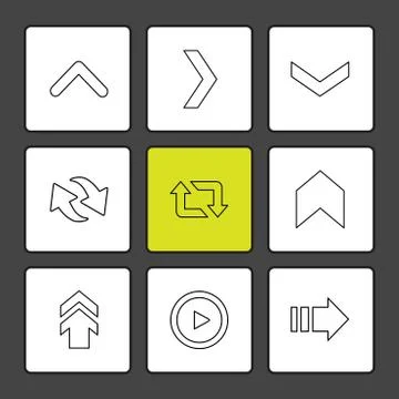 Arrows , directions , pointer , arrow , user interface , arrow , eps icons se Stockillustratie