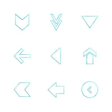Arrows , directions , pointer , arrow , user interface , pointer , eps icons  イラスト素材