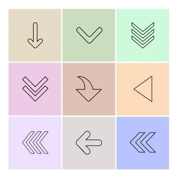 Arrows , directions , pointer , arrow , user interface , pointer , eps icons  스톡 일러스트