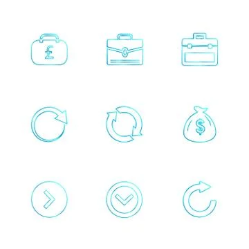Arrows , directions , pointer , arrow , user interface , pointer , eps icons  Stockillustratie