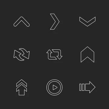Arrows , directions , pointer , arrow , user interface , arrow , eps icons se Illustrazione stock