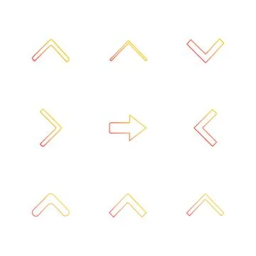 Arrows , directions , pointer , arrow , user interface , pointer , eps icons  Illustrazione stock