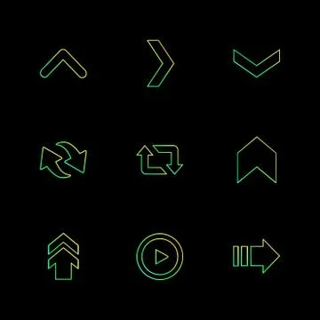 Arrows , directions , pointer , arrow , user interface , arrow , eps icons se Stock Illustration