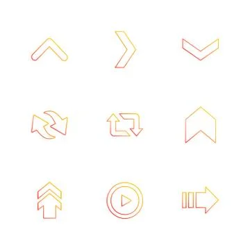 Arrows , directions , pointer , arrow , user interface , arrow , eps icons se Stock Illustration