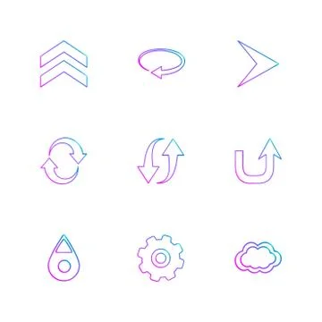 Arrows , directions , pointer , arrow , user interface , arrow , eps icons se Illustrazione stock