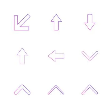 Arrows , directions , pointer , arrow , user interface , pointer , eps icons  스톡 일러스트