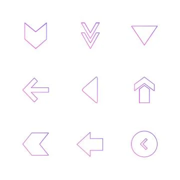 Arrows , directions , pointer , arrow , user interface , pointer , eps icons  스톡 일러스트