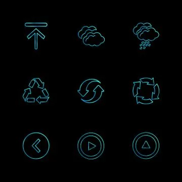 Arrows , directions , pointer , arrow , user interface , pointer , eps icons  Illustrazione stock