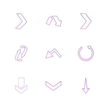 Arrows , directions , pointer , arrow , user interface , arrow , eps icons se Illustrazione stock