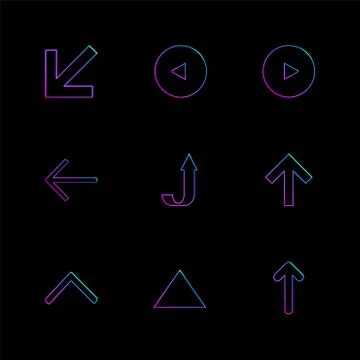 Arrows , directions , pointer , arrow , user interface , pointer , eps icons  Illustrazione stock