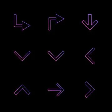 Arrows , directions , pointer , arrow , user interface , pointer , eps icons  Stock Illustration