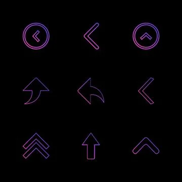 Arrows , directions , pointer , arrow , user interface , pointer , eps icons  Stock Illustration