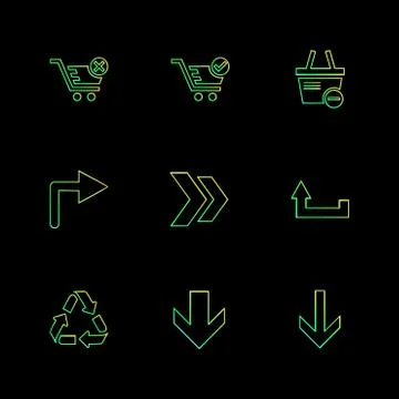 Arrows , directions , pointer , arrow , user interface , arrow , eps icons se Illustrazione stock