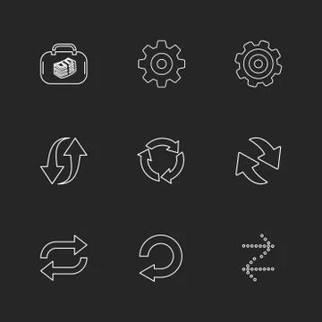 Arrows , directions , pointer , arrow , user interface , pointer , eps icons  Illustrazione stock