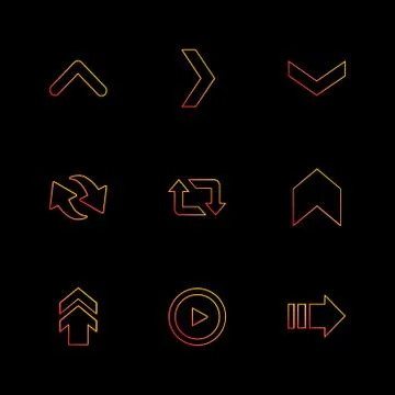 Arrows , directions , pointer , arrow , user interface , arrow , eps icons se Stock Illustration